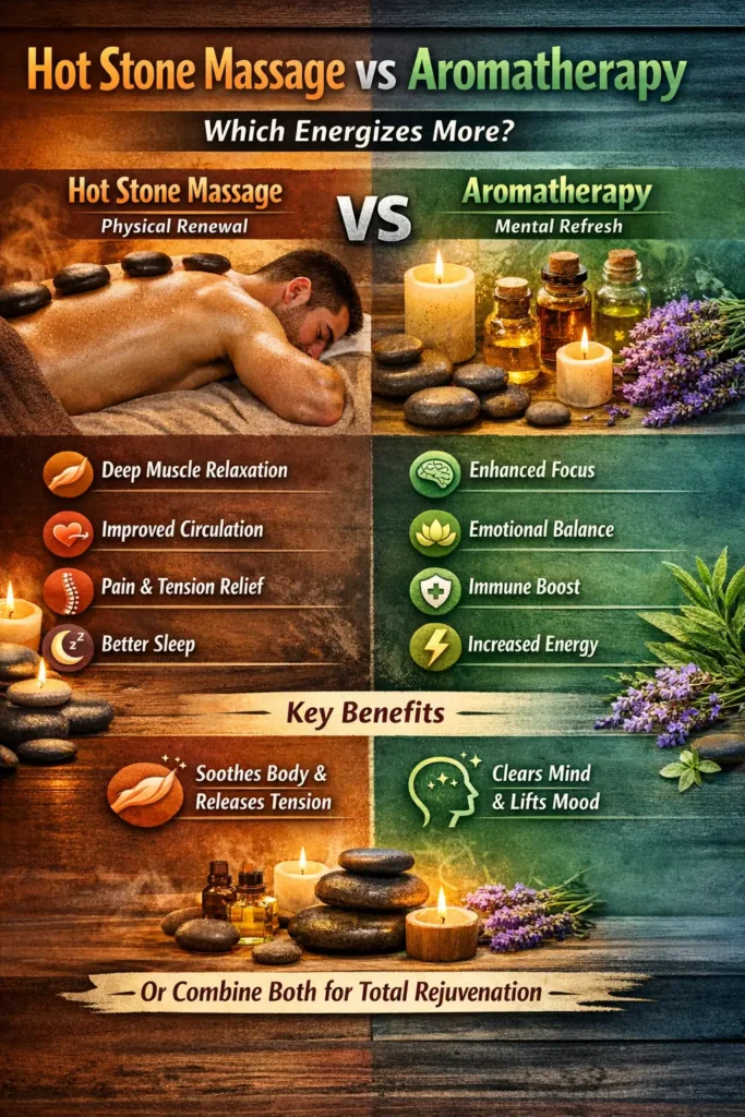 Hot Stone Massage vs Aromatherapy